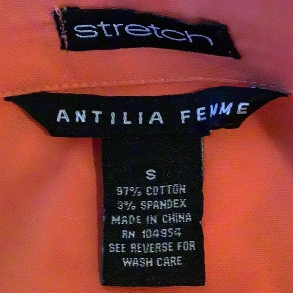 Antilia Femme 3/4 Sleeve Button Top Size Small (Preowned) - Picture 5 of 6